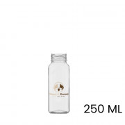 Saft- & Smoothie Flasche, bedruckt, 4-eckig, 250 ml