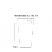 Mehrwegbecher, semi-transparent 300 ml