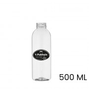Saft- & Smoothie Flasche, bedruckt, rund, 500 ml