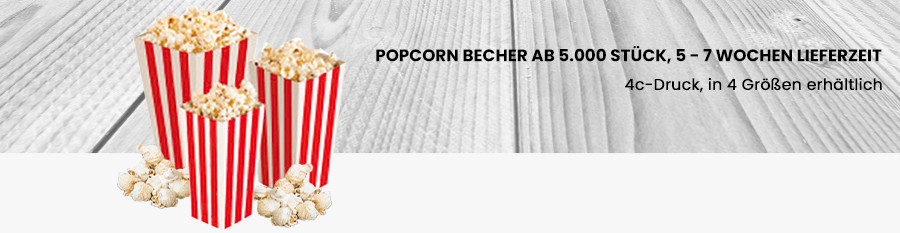 Popcornbecher 4-eckig
